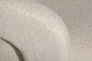 Кресло Тедди (Teddy) вращающееся искусственный мех белое 4 (превью)