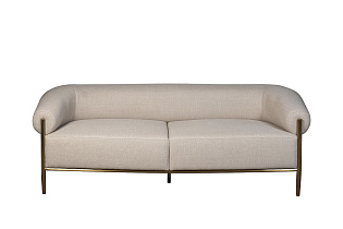 Диван двухместный серый