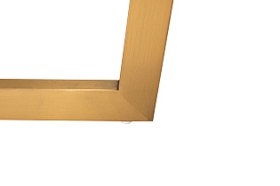 Стол обеденный Pearl White прямоугольный белый/золото