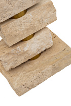 Лампа настольная мраморная с бежевым абажуром 2 (превью)