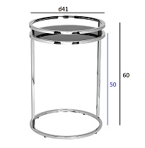 Столик журнальный мраморное стекло/золото 4 (превью)