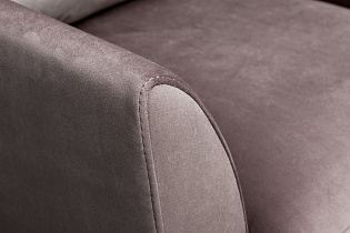 Кресло Siena велюровое коричневое