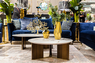 Ваза керамическая золотая