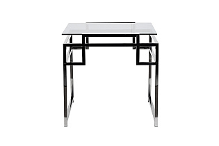 Столик журнальный темное стекло/темный хром