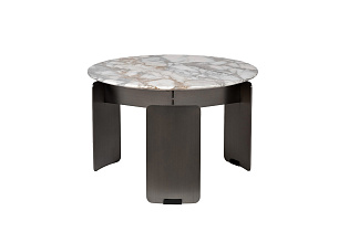 Столик журнальный круглый мраморный