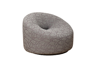 Кресло вращающееся Луна(Luna) букле серое