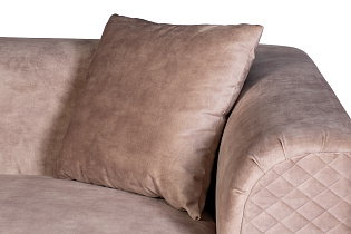 Диван двухместный велюровый бежевый