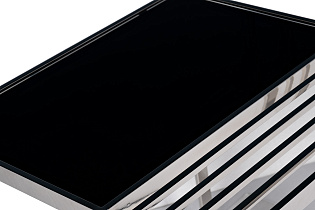 Столик журнальный черное стекло/серебро 3 (превью)