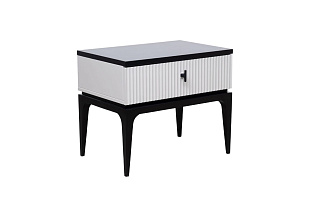 Тумбочка прикроватная Este черно-серая 2 (превью)