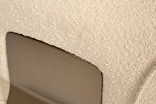 Кресло без подлокотников букле бежевое