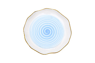 Тарелка "Мистерия (Mistero)" голубая 20 см