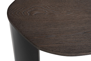 Столик журнальный приставной темный шпон