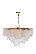 Люстра подвесная круглая из рифленого стекла 1 (превью)