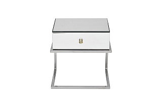 Тумбочка с ящиком зеркальная/хром 1 (превью)