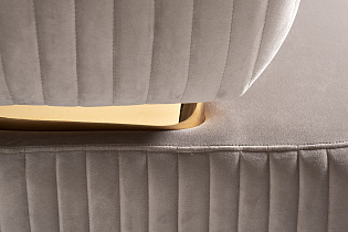 Кресло Гларус (Glarus) велюровое серое