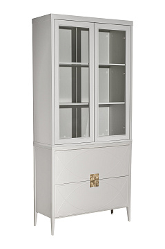Комод с 2-мя ящиками бежевый