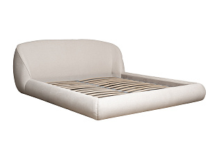 Дизайнерская кровать Palazzo двуспальная шенилл экрю