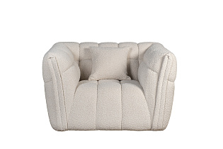 Кресло Prato букле белое