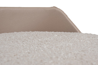 Пуф Bruno букле/искусственная кожа бежевый