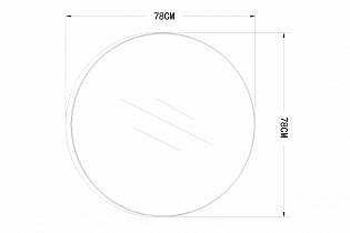 Зеркало круглое в металлической объемной раме