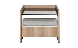 Тумбочка с ящиком светлая