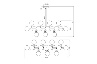 Светильник потолочный "Шары"