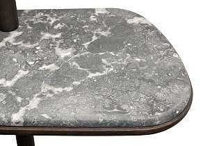 Зеркало с полкой и пуфом