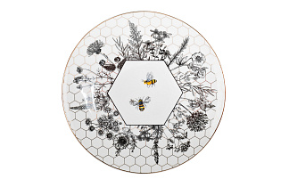 Тарелка закусочная "Пчёлки (Honeycomb)" 19,5 см