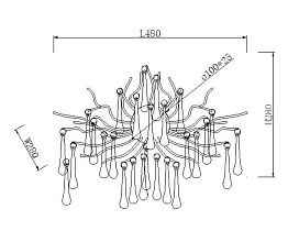 Бра «Капли» золото 2 (превью)