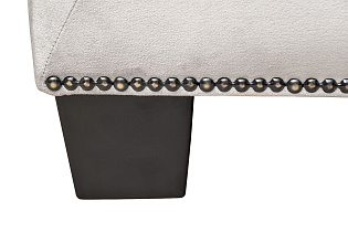 Диван Санремо(Sanremo) трехместный велюровый светло-серый