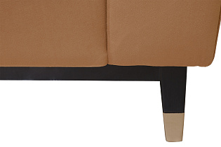 Диван Siena трехместный велюровый коричневый