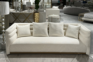 Диван Толедо(Toledo) трехместный светло-бежевая рогожка