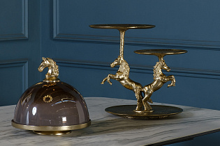Блюдо с крышкой декоративное Лошадь (Horse)