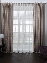 Портьера HOUSTON 275х260см бежевая