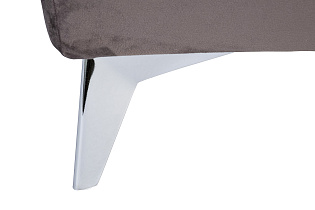 Кровать Сиена(Siena) велюровая серая