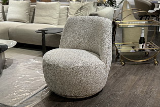 Кресло Rivoli вращающееся бежевая рогожка