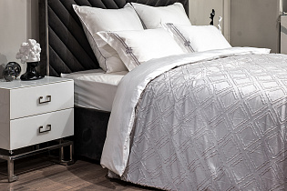 Покрывало «Квадро» 180х230см серое 1 (превью)