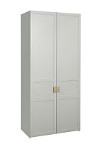 Шкаф двухдверный с полками и штангой бежевый 2 (превью)