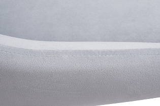 Стул на металлическом каркасе велюровый светло-серый/хром 4 (превью)