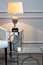 Лампа настольная (бежевый абажур)