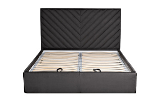 Кровать Milano Basic с подъемным механизмом серая 1 (превью)