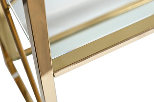 Стеллаж с прозрачным стеклом (золотой) 4 (превью)