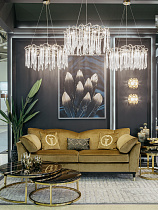 Холст «Золотое перо-1» в багете латунь 2 (превью)