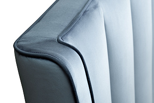 Кровать Одри(Odry) с подъемным механизмом вельвет синяя