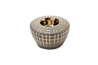 Подсвечник керамический с золотым декором 1 (превью)