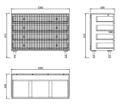 Комод с выдвижными ящиками