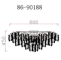 Люстра Tenera круглая золото