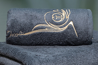 Полотенце «Лирика» 70*140 графит 6 (превью)