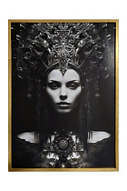 Холст "Царица" в золотом багете