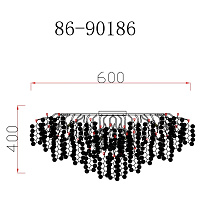 Люстра Tenera круглая золото 2 (превью)